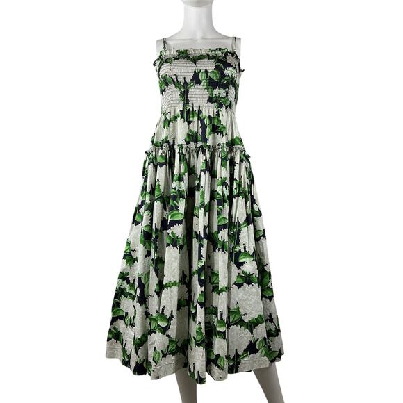 Hill House Home 'The Seraphina' Green Cotton Nap Dress Size M - Picture 2 of 4